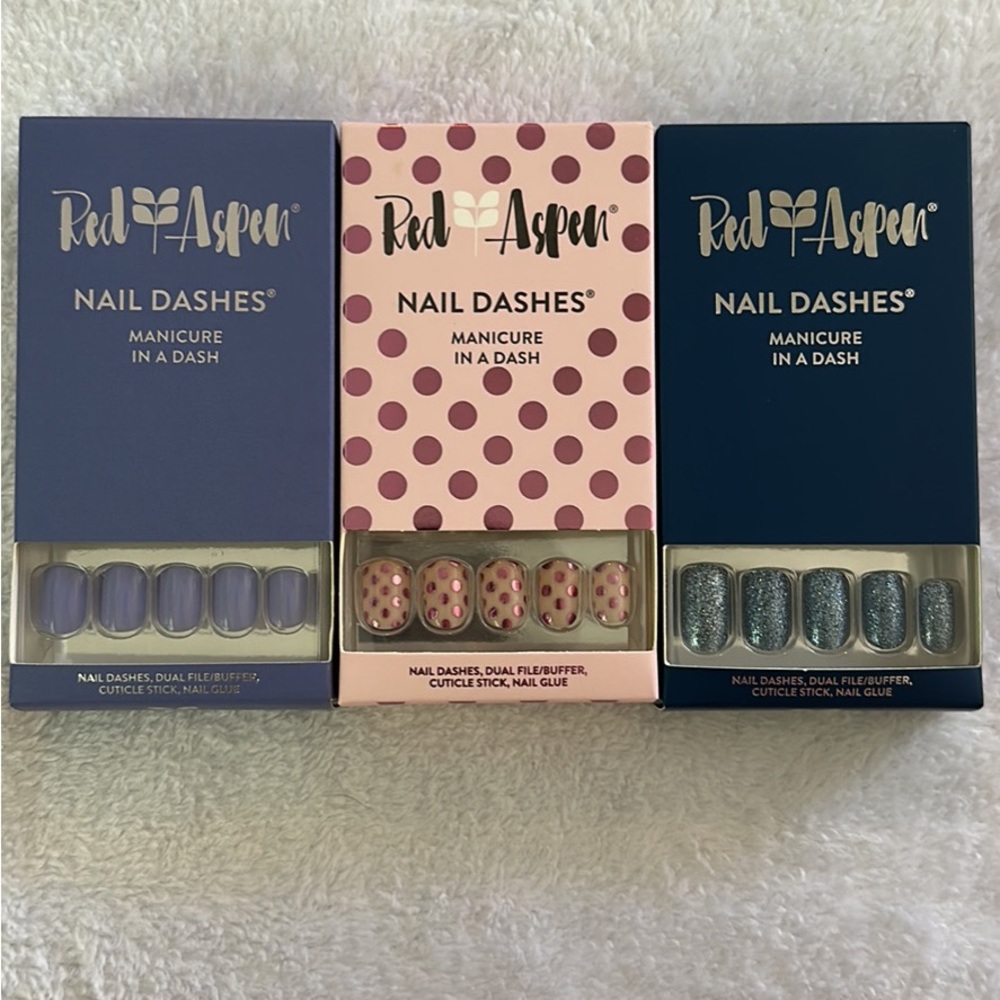 Red Aspen Nail Dashes